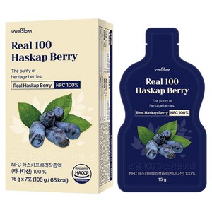 서울대위바이옴 리얼 100 하스카프베리 NFC 착즙 7p, 105g, 1개