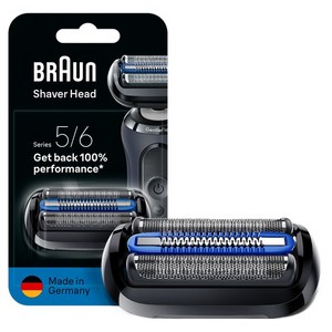 BRAUN 시리즈 5/6 면도기 교체용 날망, 혼합 색상, 1개, 65B