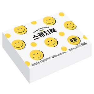 포포팬시 스마일 두꺼운 뜯어쓰는 스케치북, 8절, 250매, 1개
