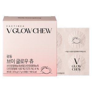 광동 브이글로우 츄 47.6g, 28정, 1개