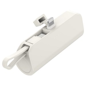 힙스터 도킹형 보조배터리 5000mAh 애플8핀 C타입 스트랩, MOPB-R5-CHL, 아이보리