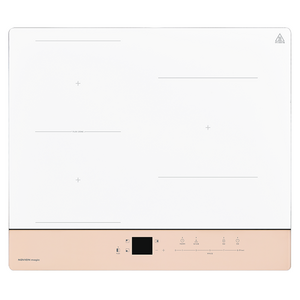 나비엔매직 인덕션 2분할 전기레인지 3구 WHITE + ROSE BEIGE, ERI-3463AF, 빌트인