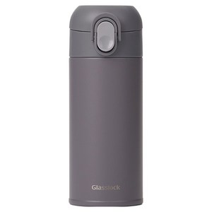 글라스락 플레인 원터치 텀블러, 스톤 그레이, 350ml, 1개