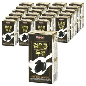 부산우유 검은콩 두유, 24개, 200ml