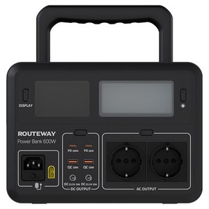 루트웨이 캠핑용 대용량 보조배터리 20000mAh, 블랙, PB600W-UPS