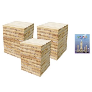 가베가족 큰솔 원목카프라300pcs + 예제집 세트 KS1306, 1세트