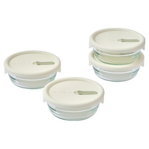글라스락 훈맹정음 햇밥용기, 4개, 300ml