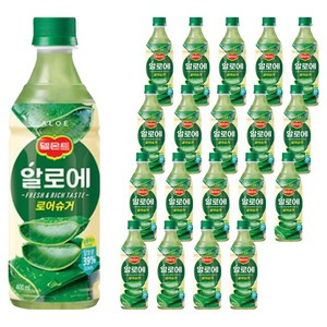 델몬트 알로에 로어슈거, 400ml, 20개