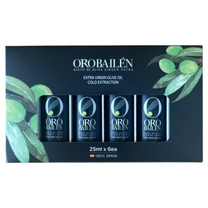 오로바일렌 엑스트라 버진 올리브 오일 피쿠알 25ml x 6p 세트, 1세트