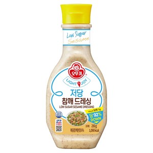 오뚜기 LIGHT & JOY 참깨 저당드레싱, 250g, 1개