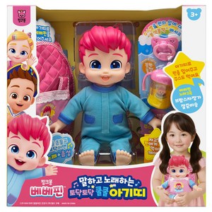 핑크퐁 베베핀 노래하는 아기띠, 혼합색상, 1개
