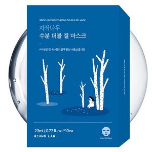라운드랩 자작나무 수분 더블 겔 마스크 23ml, 10매입, 1개