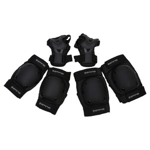 아티나 보호대 손목 2p + 팔꿈치 2p + 무릎 2p 세트 KS-305, 블랙, 1세트