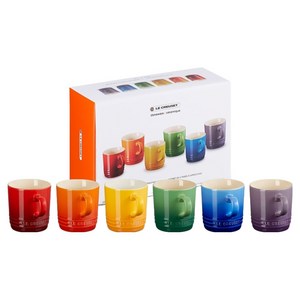르크루제 카푸치노머그 200ml 6종 세트 + 쇼핑백 S, 혼합색상, 1세트 골드박스 특가
