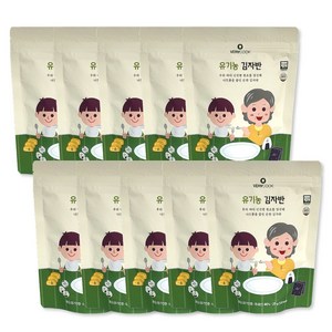 베리쿡 어린이용 유기농 김자반, 10개, 25g, 김맛