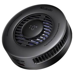 맥도도 Qi2.2 25W 맥세이프 TEC 쿨링 고속 무선 충전기 CH-841, 1개, 블랙
