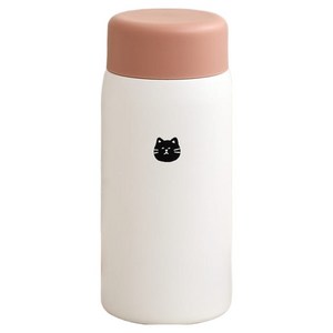모던하우스 L 우리집 뚱냥이 보온보냉텀블러, 크림, 1개, 180ml