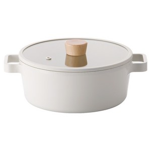 네오플램피카 인덕션 피카 양수냄비, 22cm, 화이트, 1개