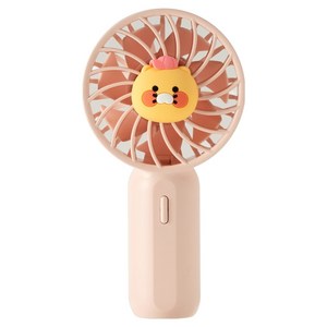 카카오프렌즈 포켓 핸디 휴대용 선풍기, 모자 춘식 핑크