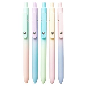 ZENNYTH 퀵 드라이 다오완스 오로라 젤펜 5종 세트 0.7mm, 혼합색상, 1세트