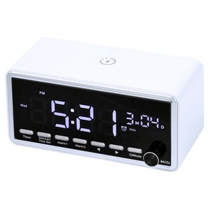 아이노트 15W 고속 무선 충전 블루투스 스피커, 화이트, BSR15W