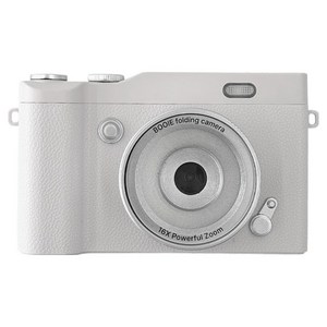 부이 폴딩 레트로 빈티지 감성 디지털 카메라, B6CA-01F(White)