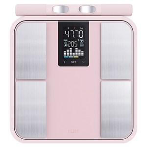 르젠 플로우인 디지털 바디 분석 체중계, LZ-IN100, 샌드 로즈 핑크, 1개