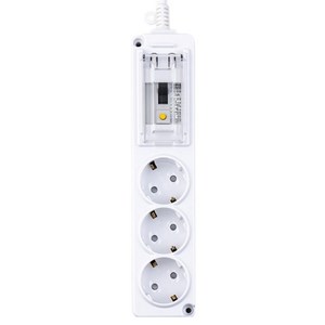 보코 고용량 4000W 누전차단용 멀티탭 3구 MJM-NJC316, 5m, 화이트, 1개