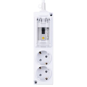 보코 고용량 4000W 누전차단용 멀티탭 2구, 5m, 화이트, 1개