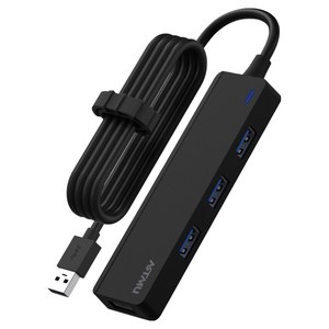 아트뮤 USB A타입 4포트 5Gbps 멀티 허브 1.5m BH110, 1개, 블랙