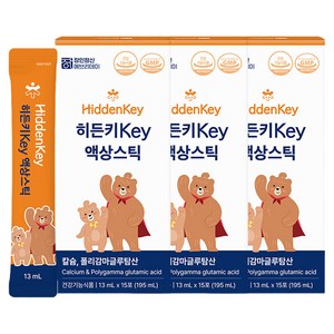 장인정신에브리데이 히든키 Key 칼슘 액상스틱 15p, 195ml, 3개