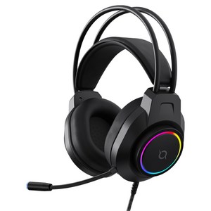 COX 가상 7.1 채널 LED 게이밍 헤드셋, Black, CH81