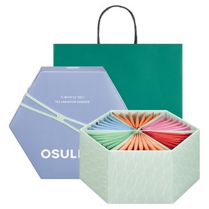 오설록 티 베리에이션 에센스 티백 6종 x 7p 세트 + 쇼핑백, 1세트