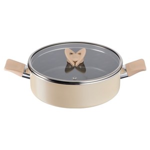 테팔 인덕션 블라썸 전골냄비, 베이지, 1개, 24cm
