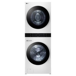 LG전자 트롬 오브제컬렉션 워시타워 세탁기 + 건조기 세트 24kg + 20kg 방문설치, W2420WHNR, 릴리화이트