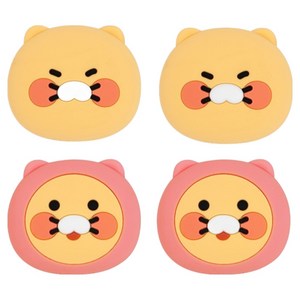 카카오프렌즈 문콕방지 지켜콕 도어가드 2종 x 2p 세트, 춘식이 핑크, 1세트