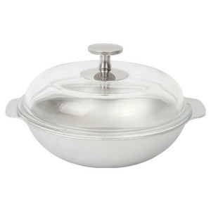 델라고 인덕션 통5중 무연마 듀얼퓨어 스텐쿠커, 실버, 1개, 18cm