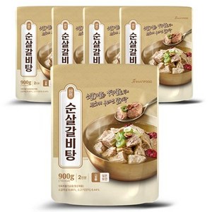 진한식품 바른 순살 갈비탕, 900g, 5개