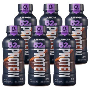랩노쉬 프로틴 드링크 맥스 초코, 6개, 400ml