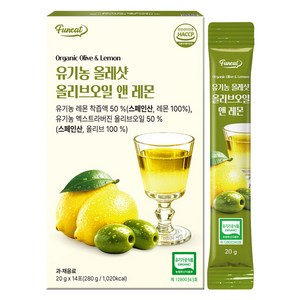 퍼니트 유기농 올레샷 올리브오일 앤 레몬즙 14p, 280g, 1개
