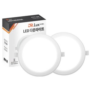 닥터룩스 LED 다운라이트 15W 방습형 매입등, 주광색, 2개
