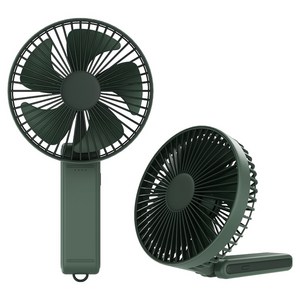 하이온 휴대 탁상 빅팬 멀티 휴대용 선풍기, H46, 카키