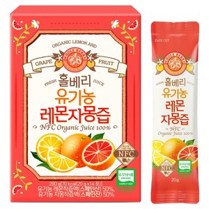 홀베리 유기농 레몬자몽즙, 280g, 1개