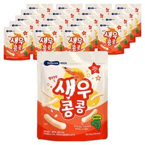 베베쿡 새우콩콩 과자, 30g, 20개, 새우맛