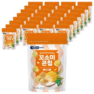 베베쿡 꼬소미 콘칩, 인절미맛, 25g, 30개