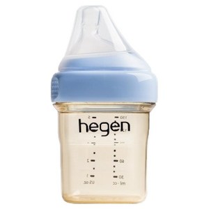 헤겐 PPSU 1단계 젖꼭지 애착젖병, 블루, 1개, 150ml