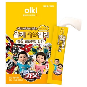 올키 헬로카봇 칼슘젤리 바나나맛 15p, 300g