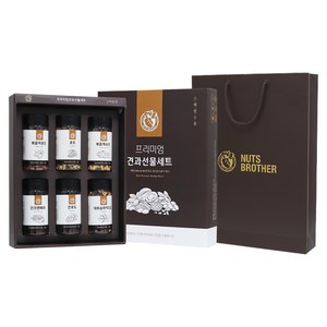너츠브라더 프리미엄 견과 선물 세트 2호 + 쇼핑백, 1세트