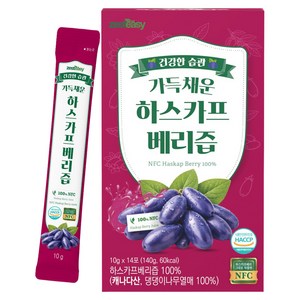 제스티지 가득채운 NFC 100% 하스카프베리즙, 140g, 1개