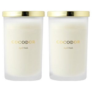 코코도르 소이캔들 L, 에이프릴프레쉬, 500g, 2개